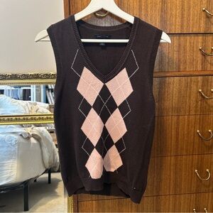 Tommy Hilfiger Brown Sweater Vest